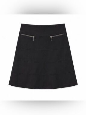 Athleta Strata Modal Skirt Black Pull On A Line Casual XS